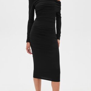 Carryover One Arm Gathered Dress