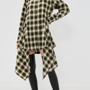Monse Cascade Front Shirt Dress