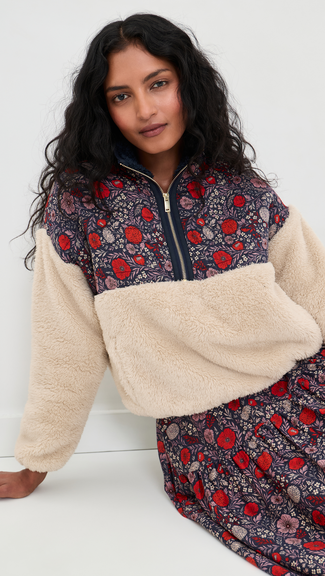 Birds of Paradis Casey Quarter Zip Pullover