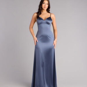 Windsor Casey Satin Low Back Mermaid Formal Dress Casey Satin Low Back Mermaid Formal Dress