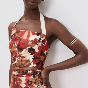 SIR. Castella Gathered Midi Dress