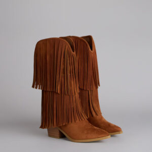 Windsor Catch A Vibe Faux Suede Fringe Boots Catch A Vibe Faux Suede Fringe Boots