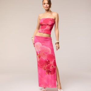 Windsor Catch Me On Vacay Tropical Floral Maxi Skirt Catch Me On Vacay Tropical Floral Maxi Skirt
