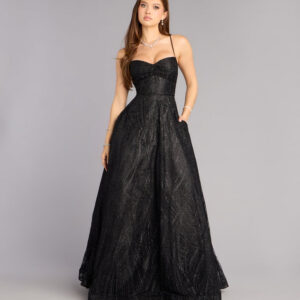 Windsor Cathy Glitter A-Line Formal Dress