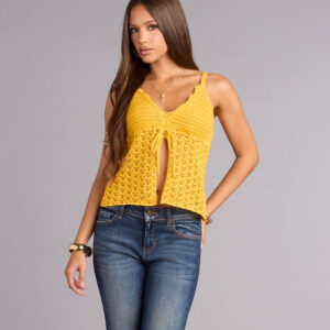 Windsor Caught Feelings Crochet Flyaway Top Caught Feelings Crochet Flyaway Top