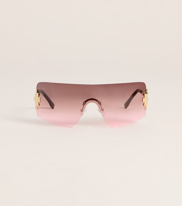 Windsor Caught In Frame Shield Sunglasses