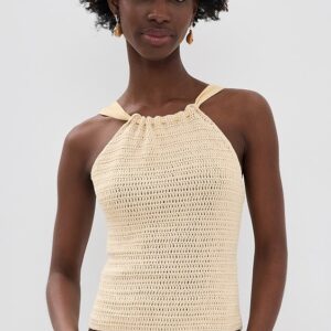 ba&sh Cedric Crochet Tank Top