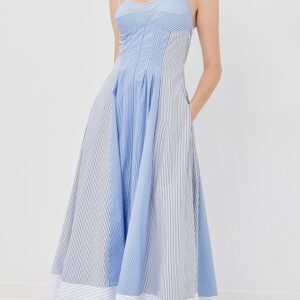 SIMKHAI Chamberlain Cotton Midi Dress