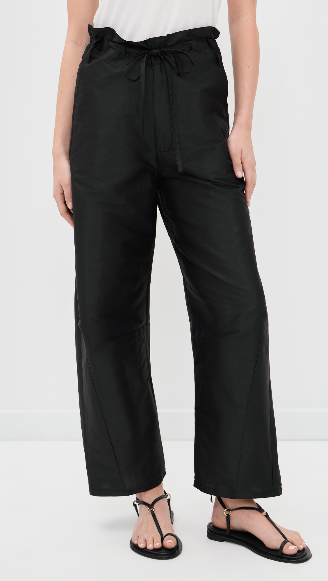 Chan Luu Techno Taffeta Barrel Pants - Image 3