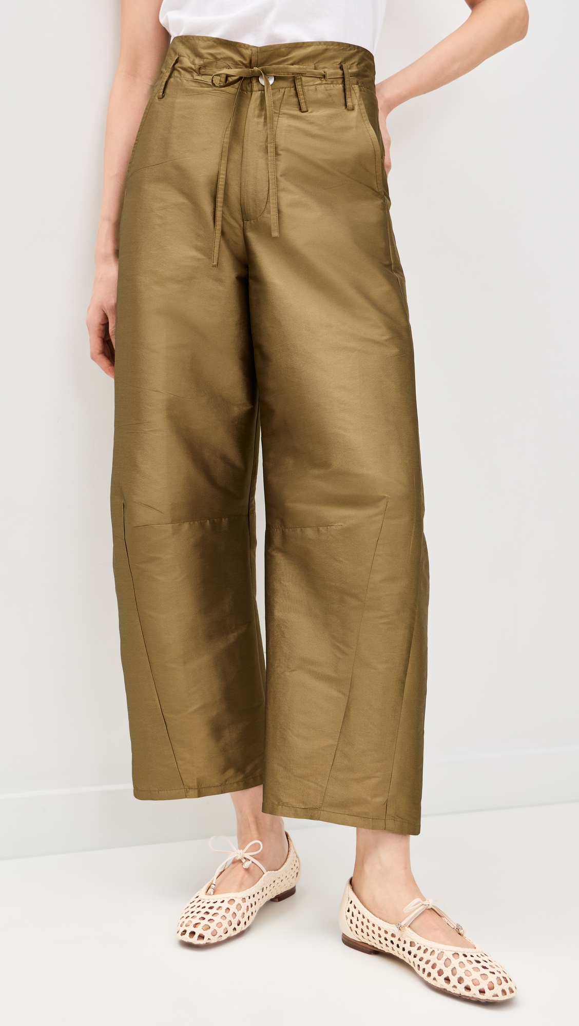 Chan Luu Techno Taffeta Barrel Pants - Image 2