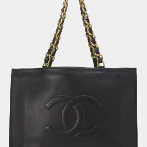 Chanel Lambskin Flat Chain Handle Tote