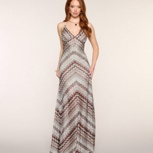 Chantelle Chevron A-Line Formal Dress
