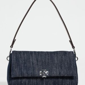 Tory Burch Charlie Denim Small Shoulder Bag