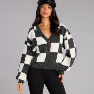 Windsor Checked Out Button-Up Cardigan Checked Out Button-Up Cardigan