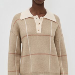 Checked Polo Sweater