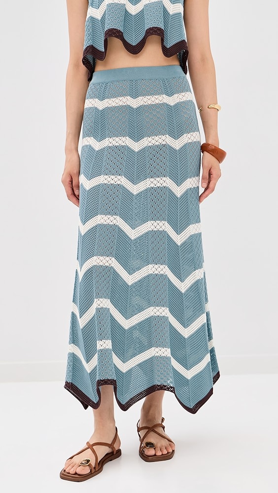 La DoubleJ Chevron Skirt