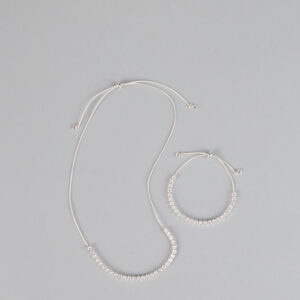 Chic Compliments Cubic Zirconia Necklace And Bracelet Set