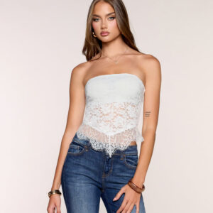 Windsor Chic Fave Sheer Lace Tube Top Chic Fave Sheer Lace Tube Top