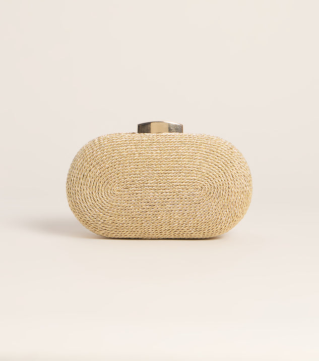 Windsor Chic Invite Metallic Rope Box Clutch