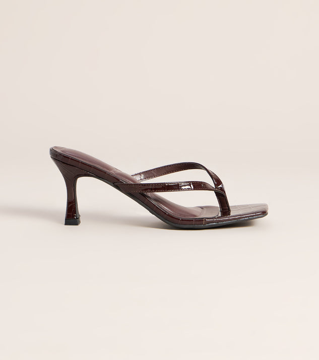 Windsor Chic On Repeat Thong Stiletto Heels
