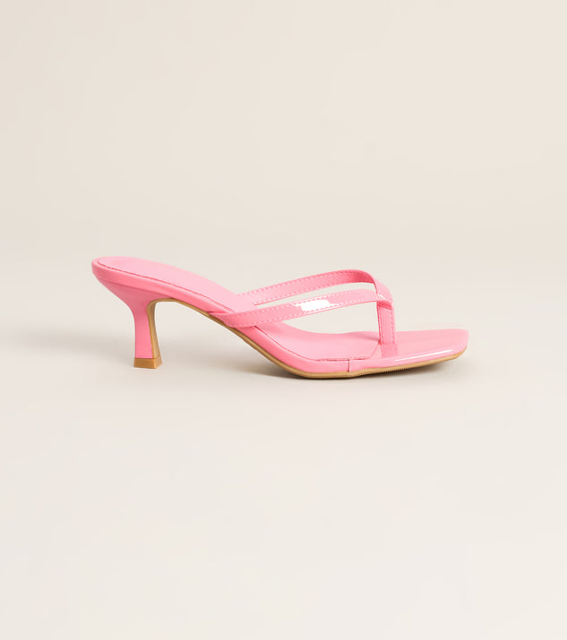 Windsor Chic On Schedule Thong Heels