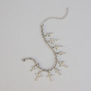 Windsor Chic Shine Cross Charm Bracelet