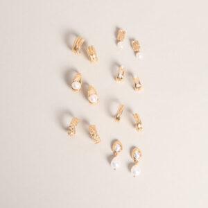 Windsor Chic Stack Pearl Seven-Pack Earrings Set