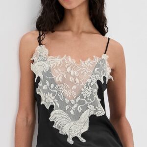 Rosie Assoulin Chicken Lace Silk Tank Top Chicken Lace Silk Tank Top