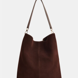 Chocolate Kamil Suede Tote Bag Chocolate Kamil Suede Tote Bag