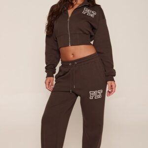 Chocolate PLT Straight Leg Joggers