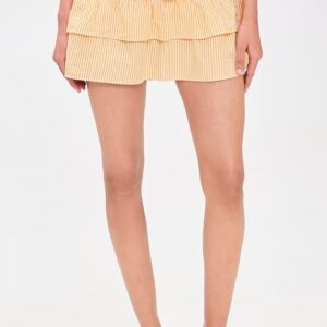 Cinch Back Miniskirt