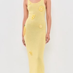 Citron Knit Tank Dress