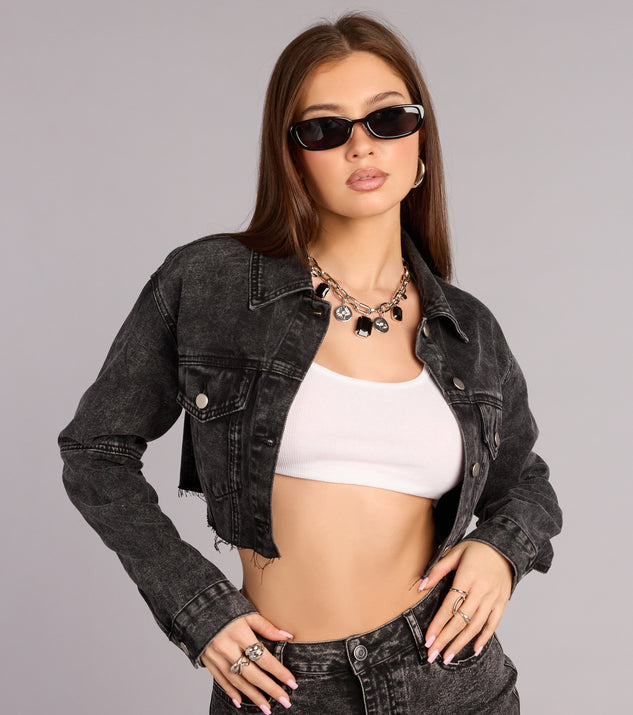 Windsor City Cool Cropped Denim Jacket