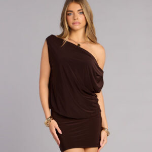 Windsor City Nights One-Shoulder Mini Dress City Nights One-Shoulder Mini Dress