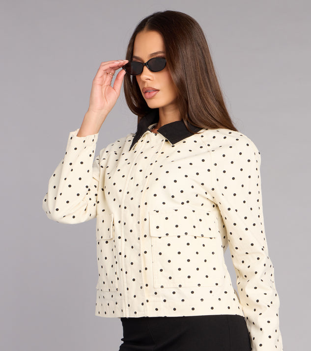Windsor City Stroll Polka Dot Barn Jacket