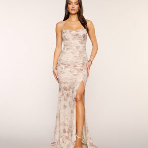 Windsor Claire Floral Slit Mermaid Formal Dress Claire Floral Slit Mermaid Formal Dress