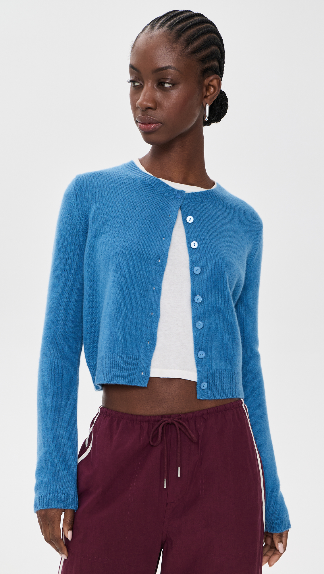 Reformation Clara Cashmere Crew Cardigan