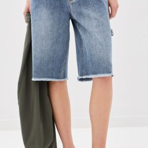 Tibi Classic Wash Newman Shorts