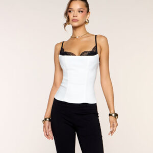 Windsor Classy With A Catch Corset Tank Top Classy With A Catch Corset Tank Top