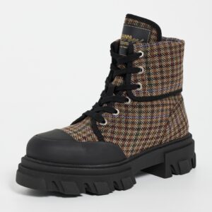 GANNI Cleated Canvas Wool Boots Cleated Canvas Wool Boots