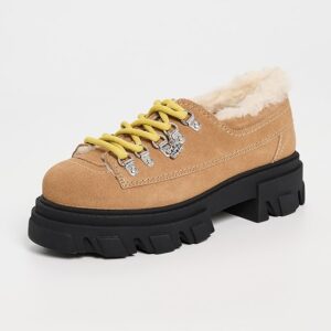 GANNI Cleated Derbies Suede Loafers Cleated Derbies Suede Loafers
