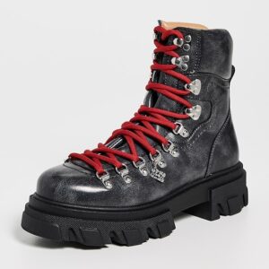 GANNI Cleated Vintage Mountain Boots