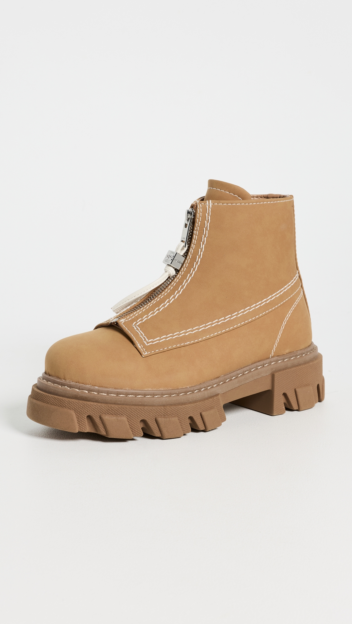 GANNI Cleated Zip Boots