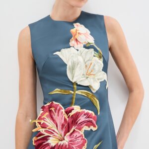 Leo Lin Cleo Embroidered Sleeveless Dress