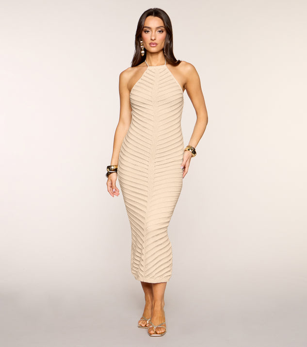 Windsor Coast To Cocktails Halter Midi Dress