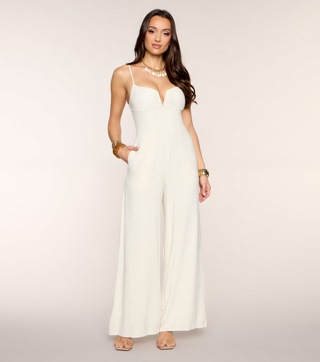 Windsor Coast To Cocktails Wide-Leg Jumpsuit