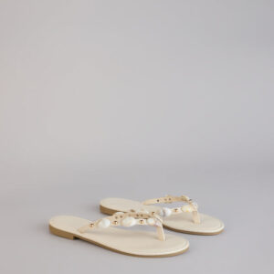 Coastal Crush Beaded Thong Sandals