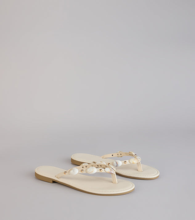 Windsor Coastal Crush Beaded Thong Sandals