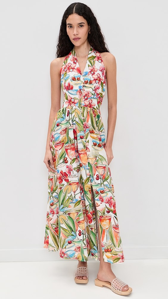 FARM Rio Cocktail Halter Maxi Dress