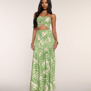 Coconut Coast Cutout Maxi Dress